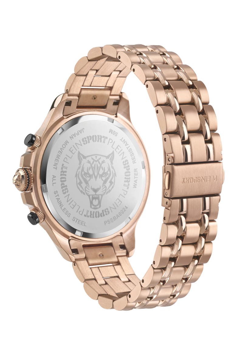Warrior Tech Quartz Bracelet Watch, 47.5mm, Alternate, color, ROSE GOLD