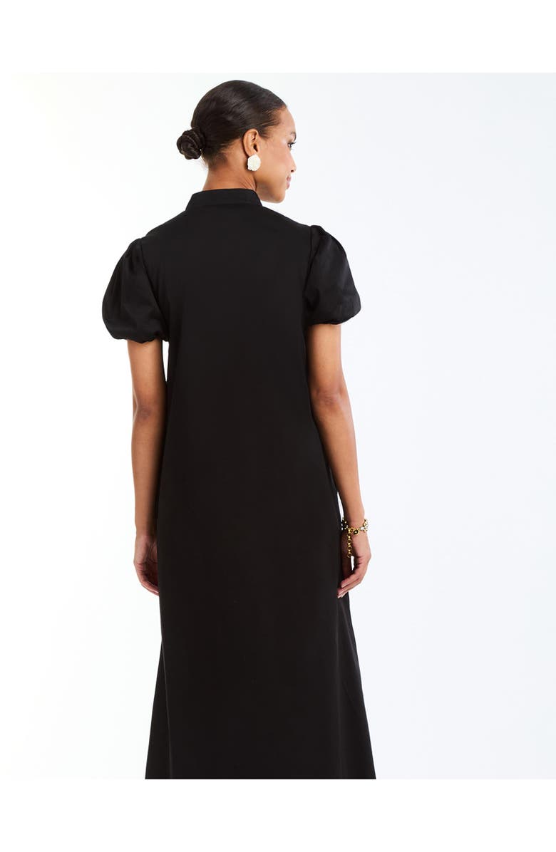 Mestiza New York Elliana Barong Midi Dress, Alternate, color, Black Ivory