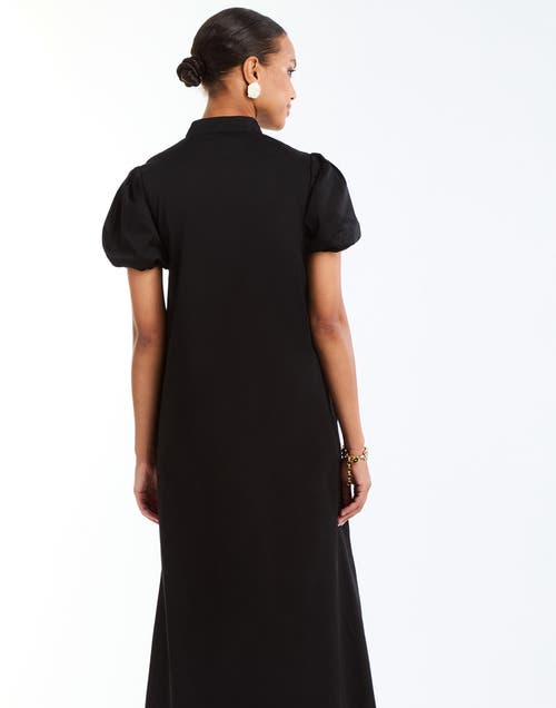 Mestiza New York Elliana Barong Midi Dress In Black