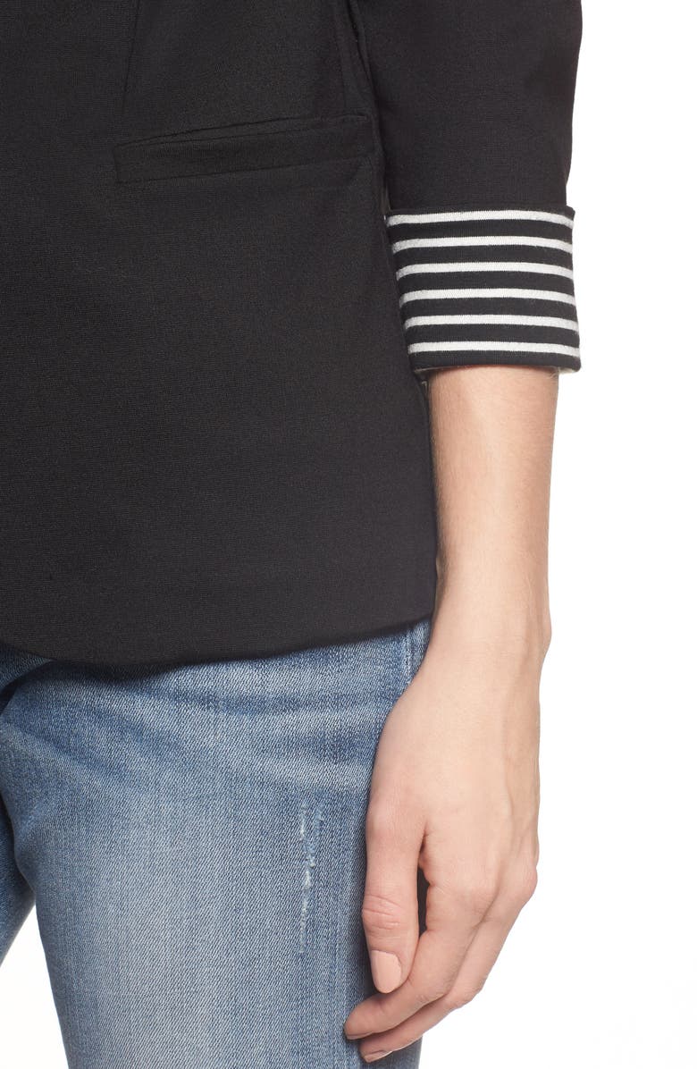 GIBSONLOOK Gibson Roll Sleeve Knit Blazer, Alternate, color,