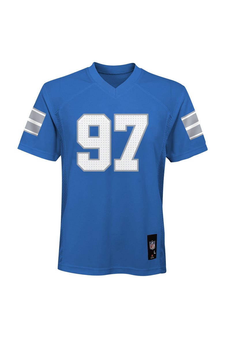 Youth Aidan Hutchinson Blue Detroit Lions Replica Player Jersey, Alternate, color, Blue