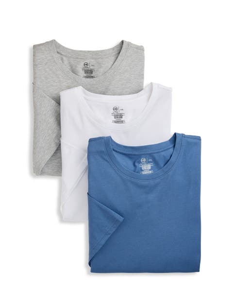 Big & Tall 3 pk Active Stretch Crewneck T-Shirts