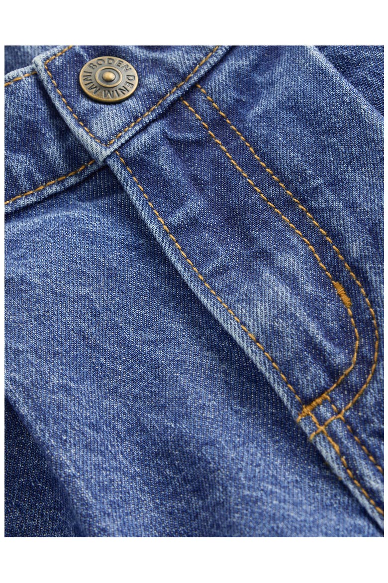 Kids' Longer Length Denim Shorts, Alternate, color, VINTAGE DENIM