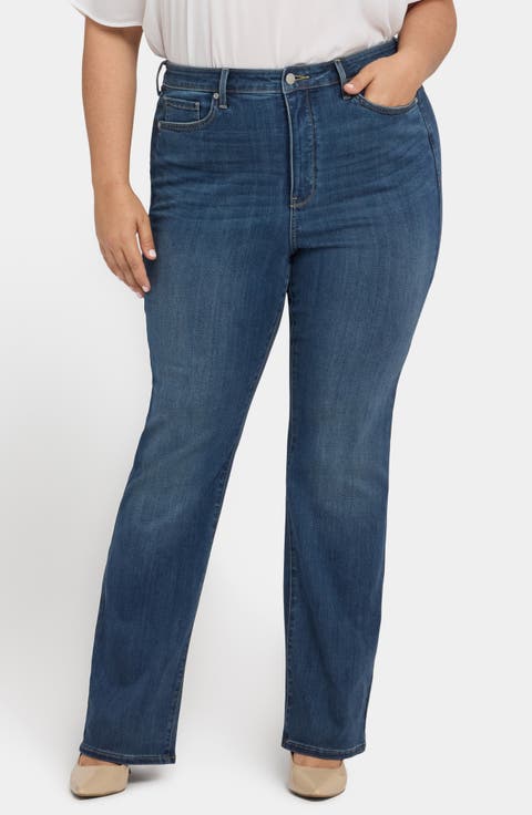 Barbara High Waist Bootcut Jeans (Serendipity) (Plus)