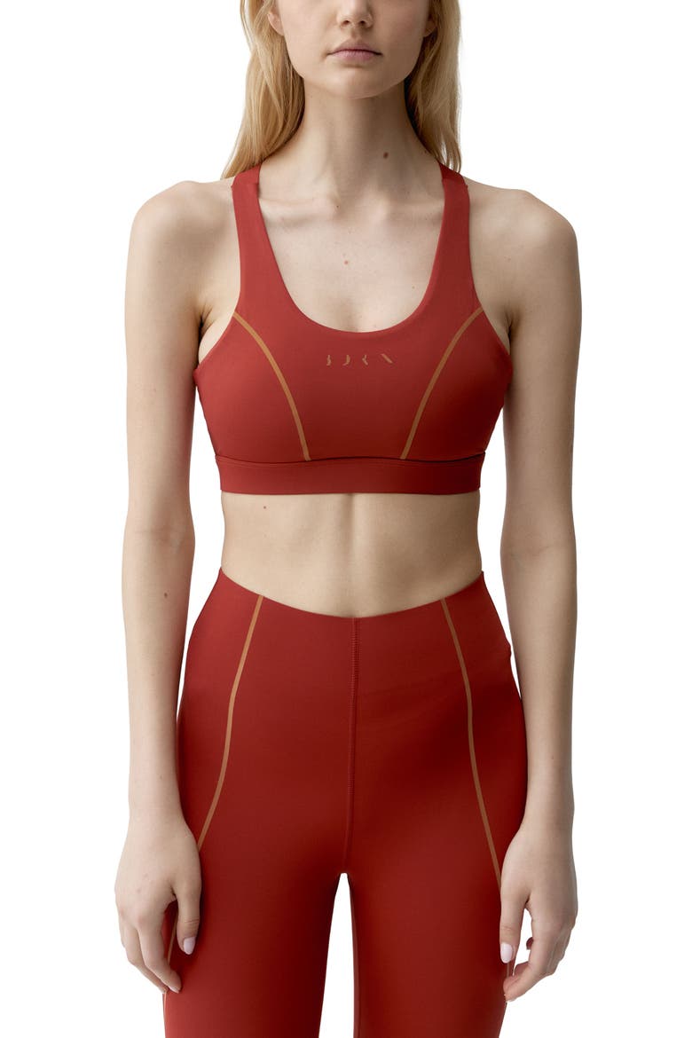 Brone High-support Performance Sports Top, Main, color, Sunset