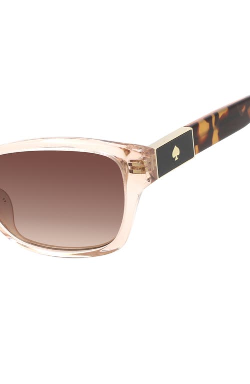 KATE SPADE KATE SPADE NEW YORK AYLA 53MM GRADIENT RECTANGULAR SUNGLASSES 