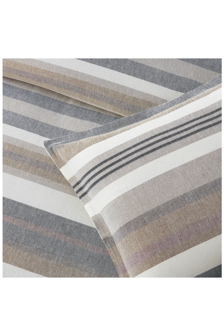 Cascade Stripe Comforter & Shams Set, Alternate, color, TAN