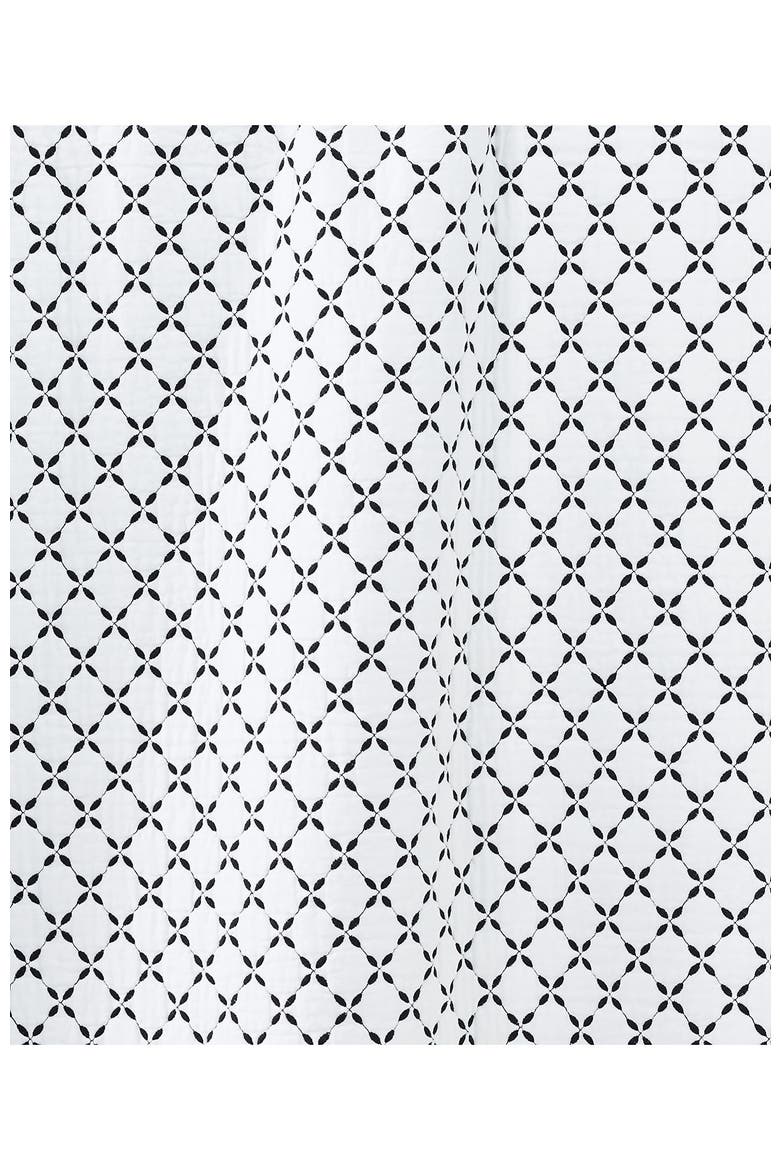 Solid Diamond Double Voile Pillow Sham, Alternate, color, Black Slate