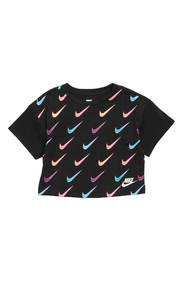 Nike Kids' Icon Cotton Crop T-Shirt, Main, color, 