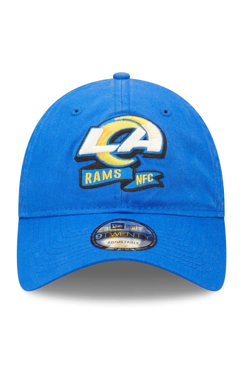 New Era Men's New Era Royal Los Angeles Rams 2022 Sideline 9TWENTY Adjustable Hat, Alternate, color,