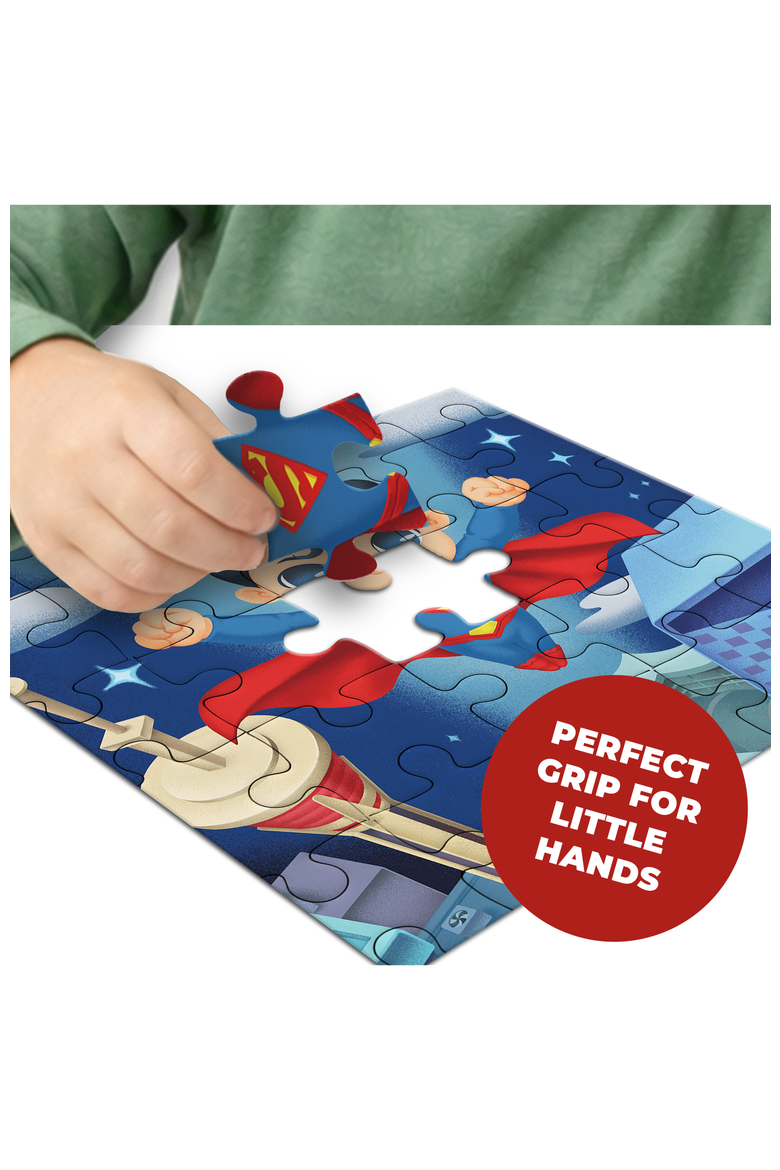 Superman 25 Piece Jigsaw Puzzle, Alternate, color, Multicolor