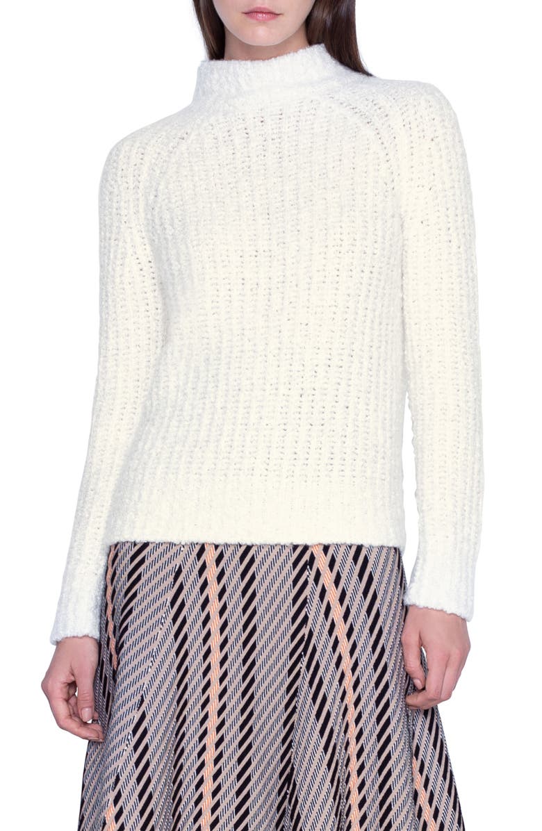 Akris Rib Cashmere & Silk Sweater, Main, color, 