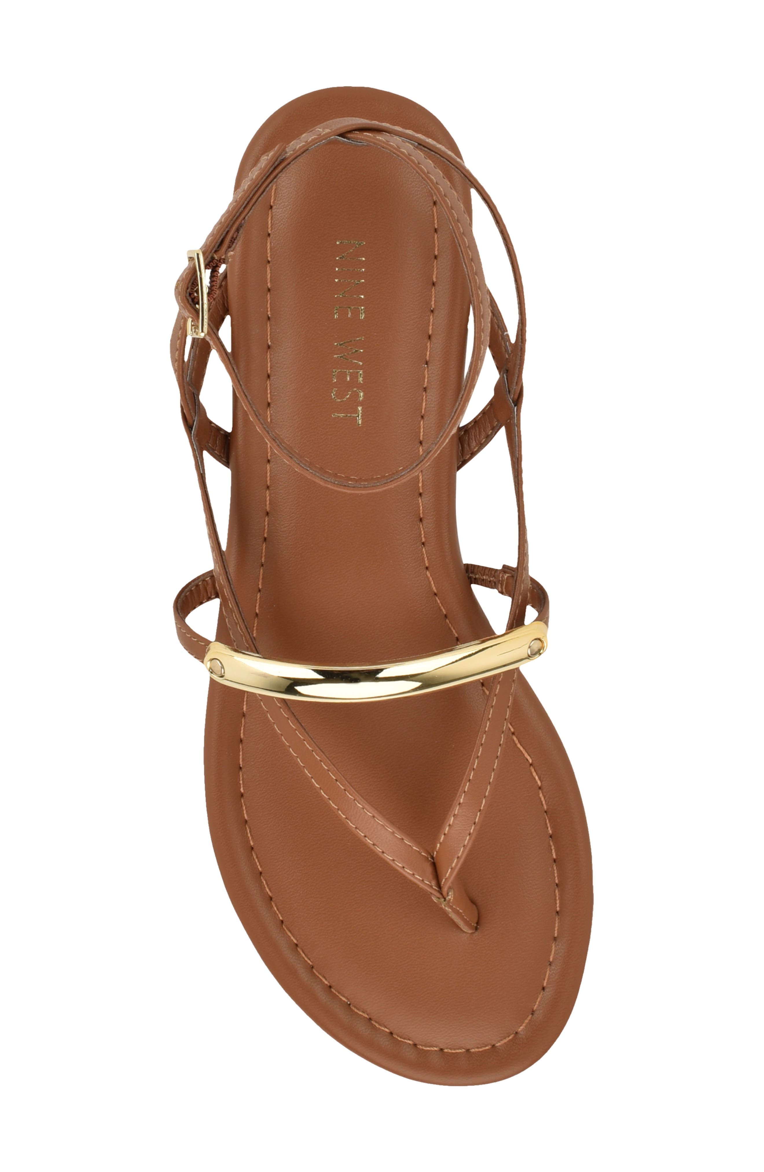 Bretta Ankle Strap Sandal, Alternate, color, MEDIUM BROWN