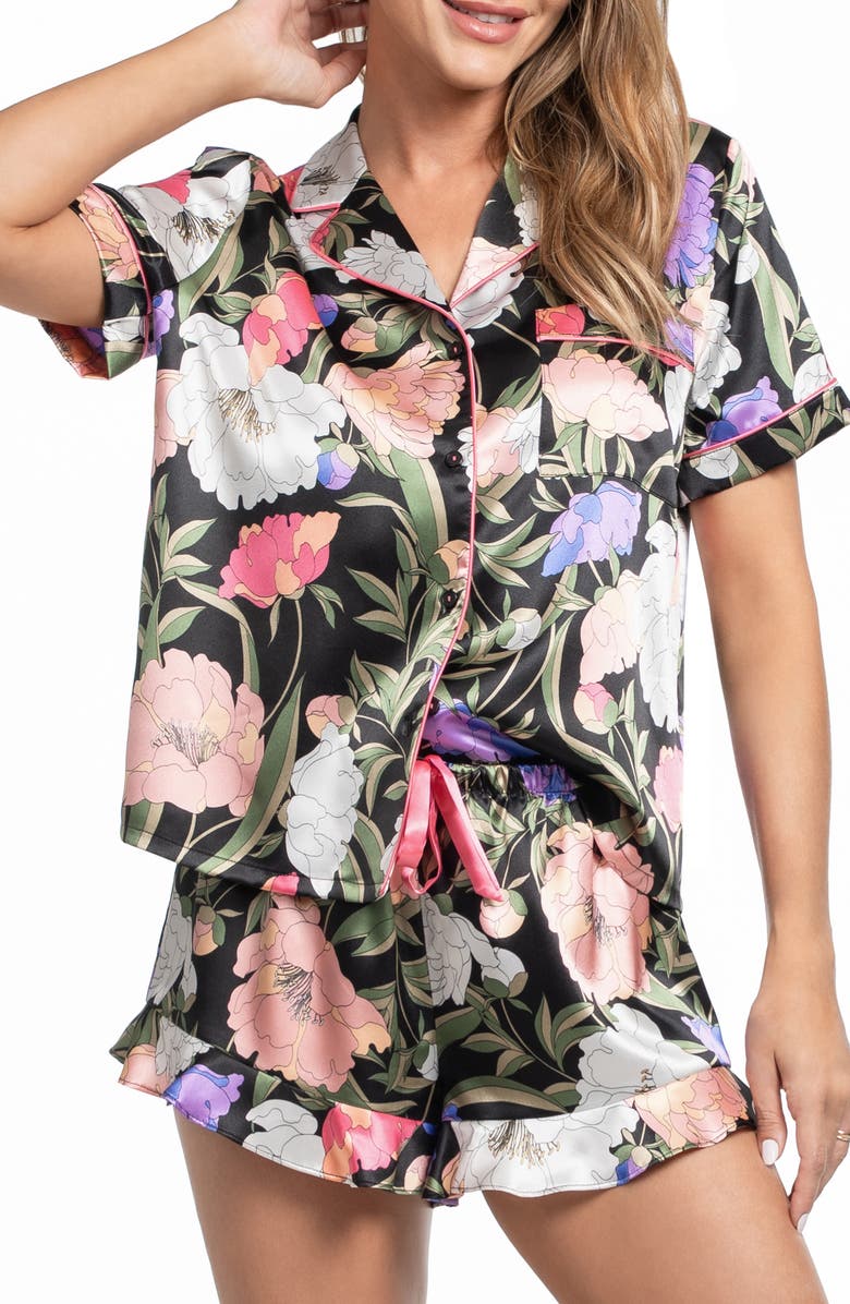 In Bloom by Jonquil Harriet Ruffle Trim Short Pajamas, Alternate, color,