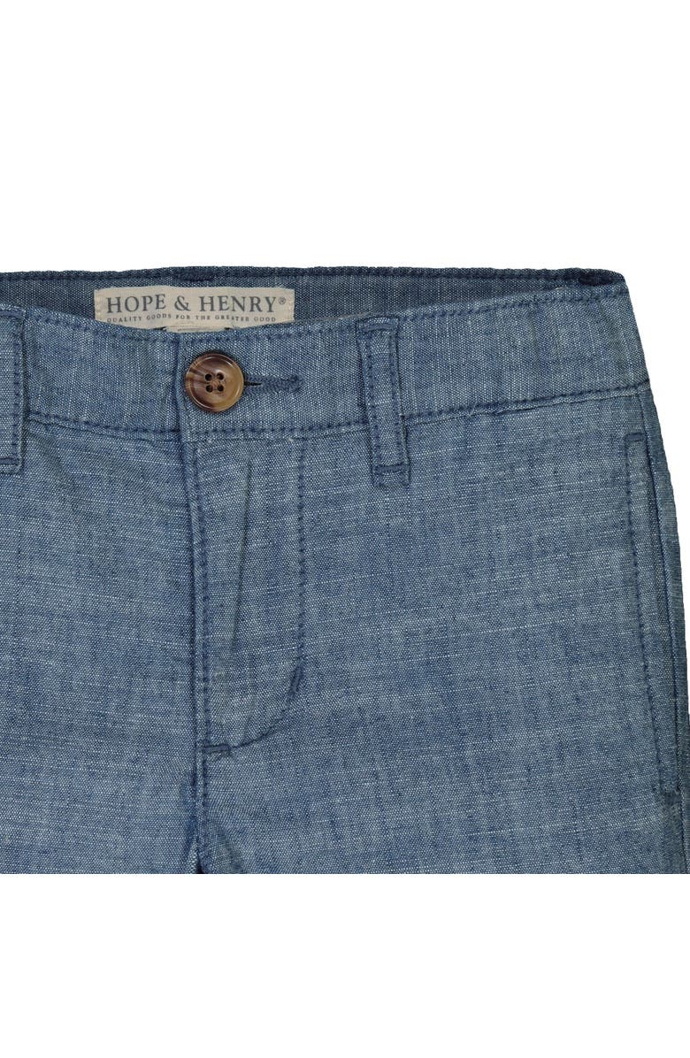 Hope & Henry Boys' Organic Chambray Suit Pant, Toddler, Alternate, color,