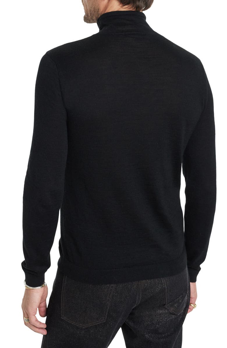 John Varvatos Alonte Alpaca & Silk Mock Neck Sweater, Alternate, color, 