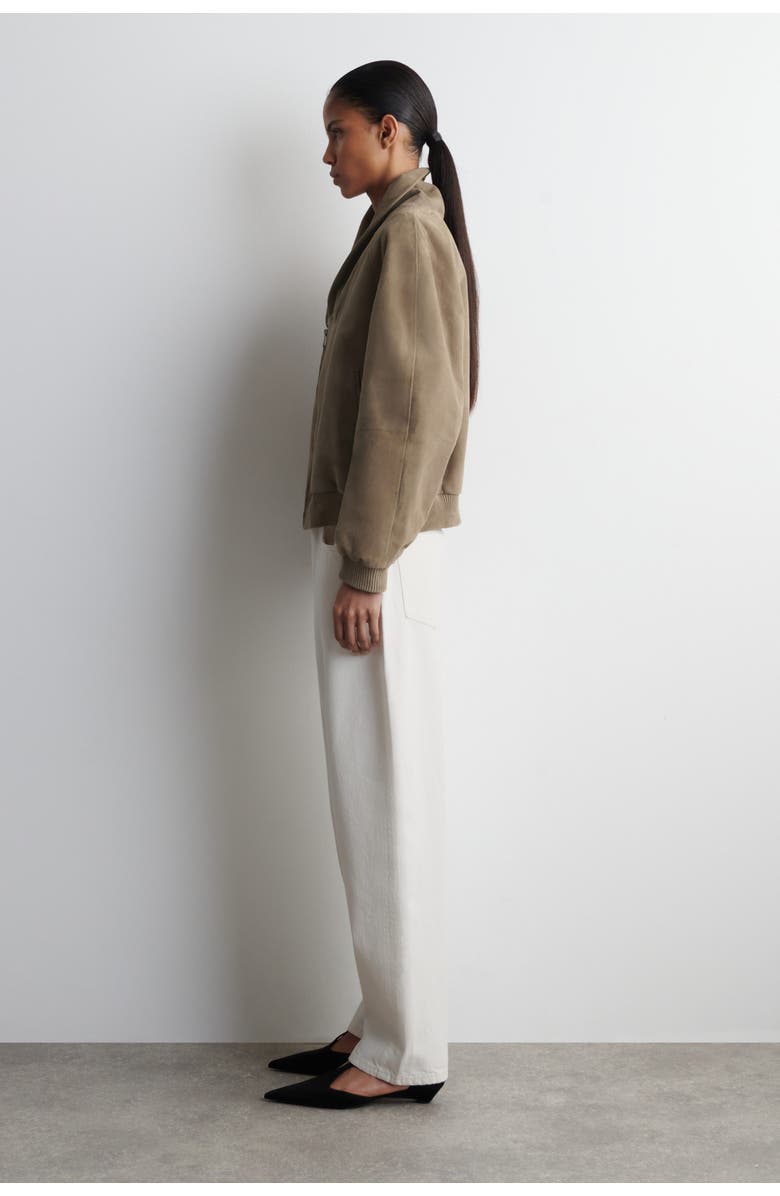 COS Bay Barrel-Leg Jeans, Alternate, color, Cream