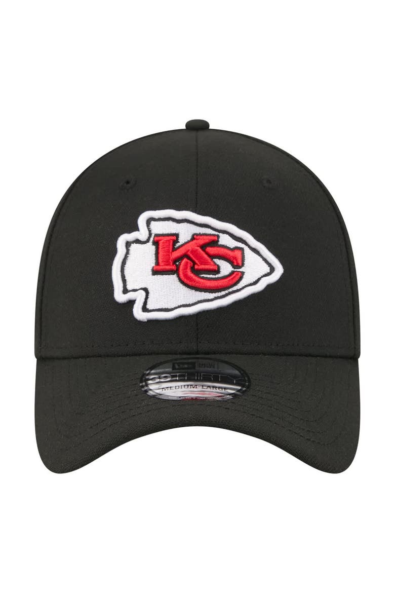 Men's New Era  Black Kansas City Chiefs Core Team 39THIRTY Flex Hat, Alternate, color, Black