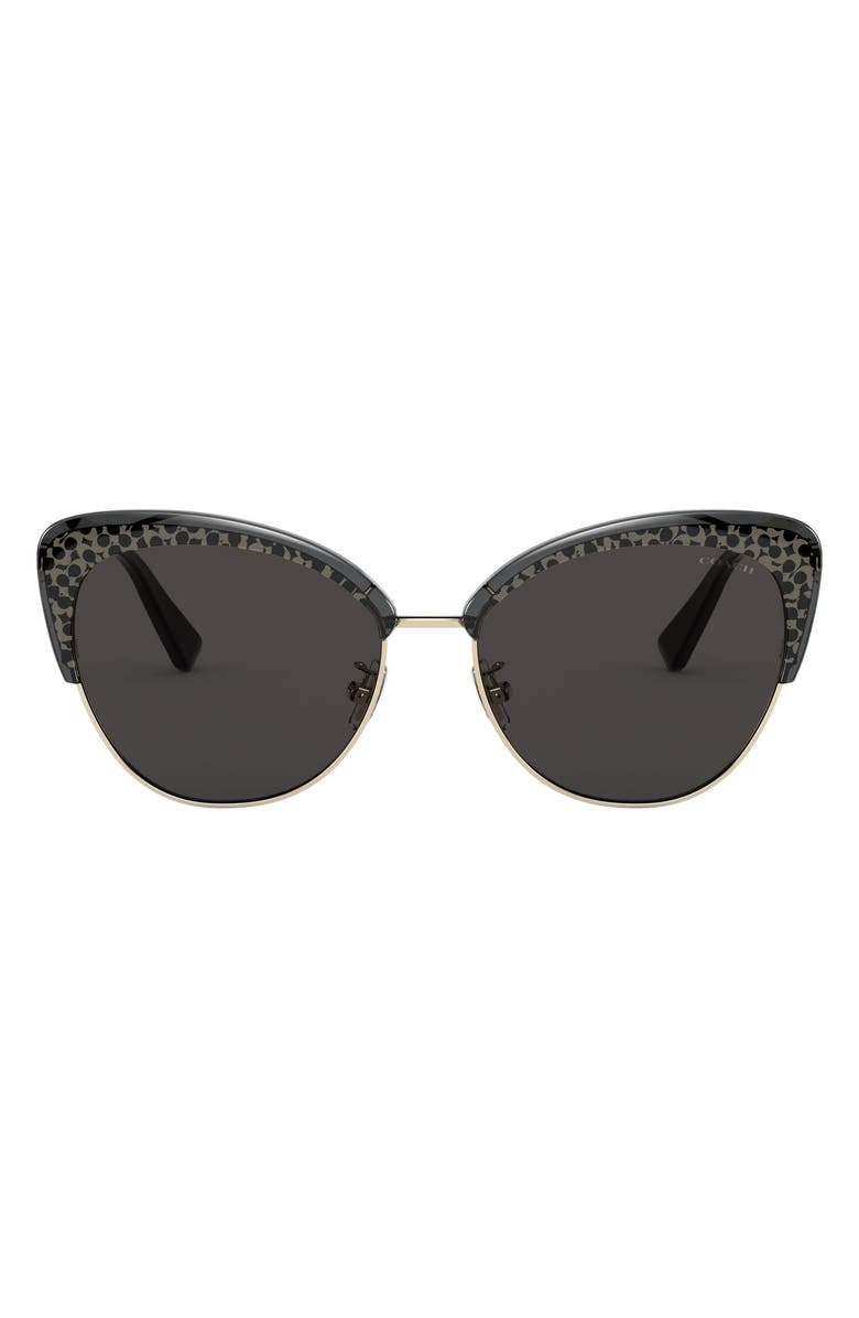 COACH 55mm Cat Eye Sunglasses, Main, color, 
