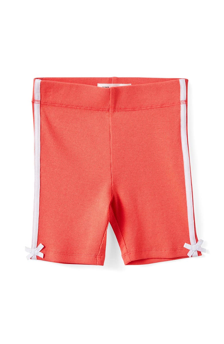 Cotton On Kids Kid's Hailey Bike Short, Main, color, Coral Red Bows