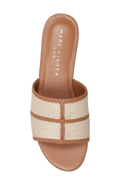 Marc Fisher Ltd Zuri Slide Sandal In Medium Natural