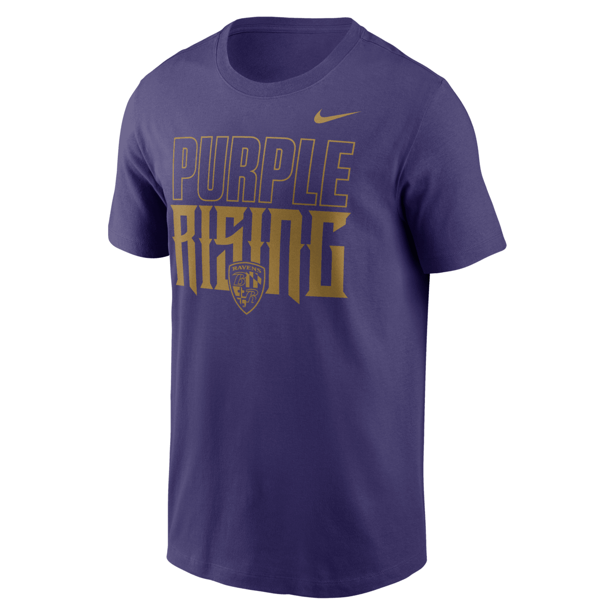 Men's Nike  Purple Baltimore Ravens Pursuit Power T-Shirt - image 2