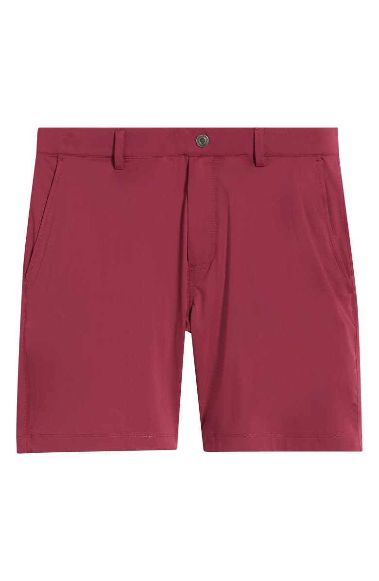 Swannies Bunker Flat Front Stretch Golf Shorts, Alternate, color, Berry