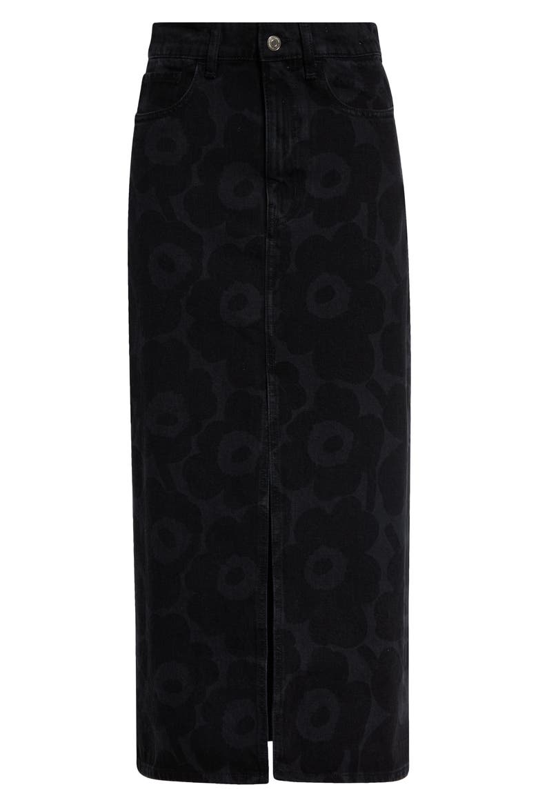 Kustma Uniko Mari Denim Midi Skirt, Main, color, WASHED BLACK