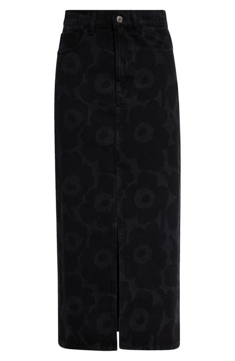 Kustma Uniko Mari Denim Midi Skirt