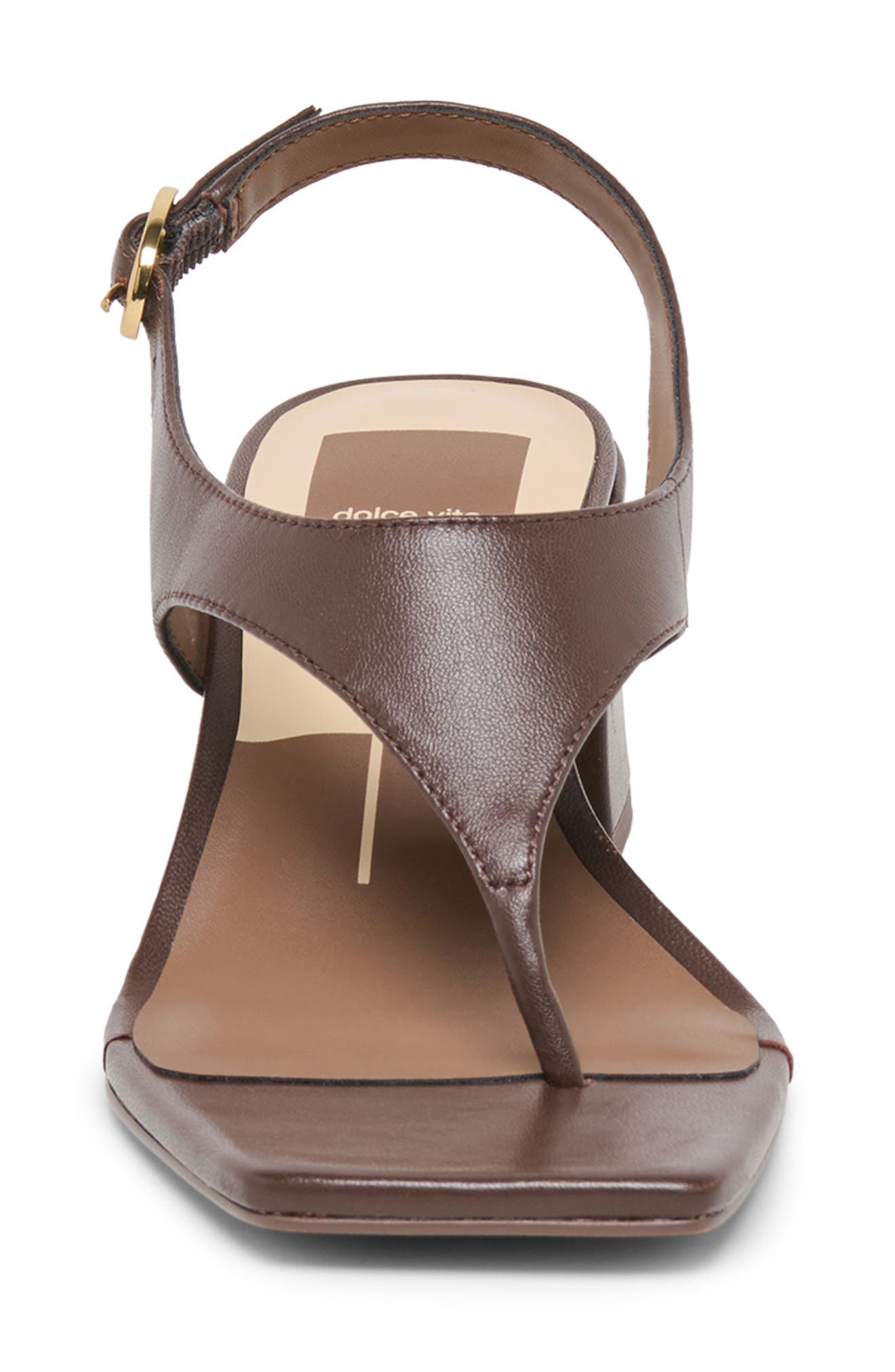 Dolce Vita Yves Block Heel Sandal, Alternate, color, Dark Chocolate Leather