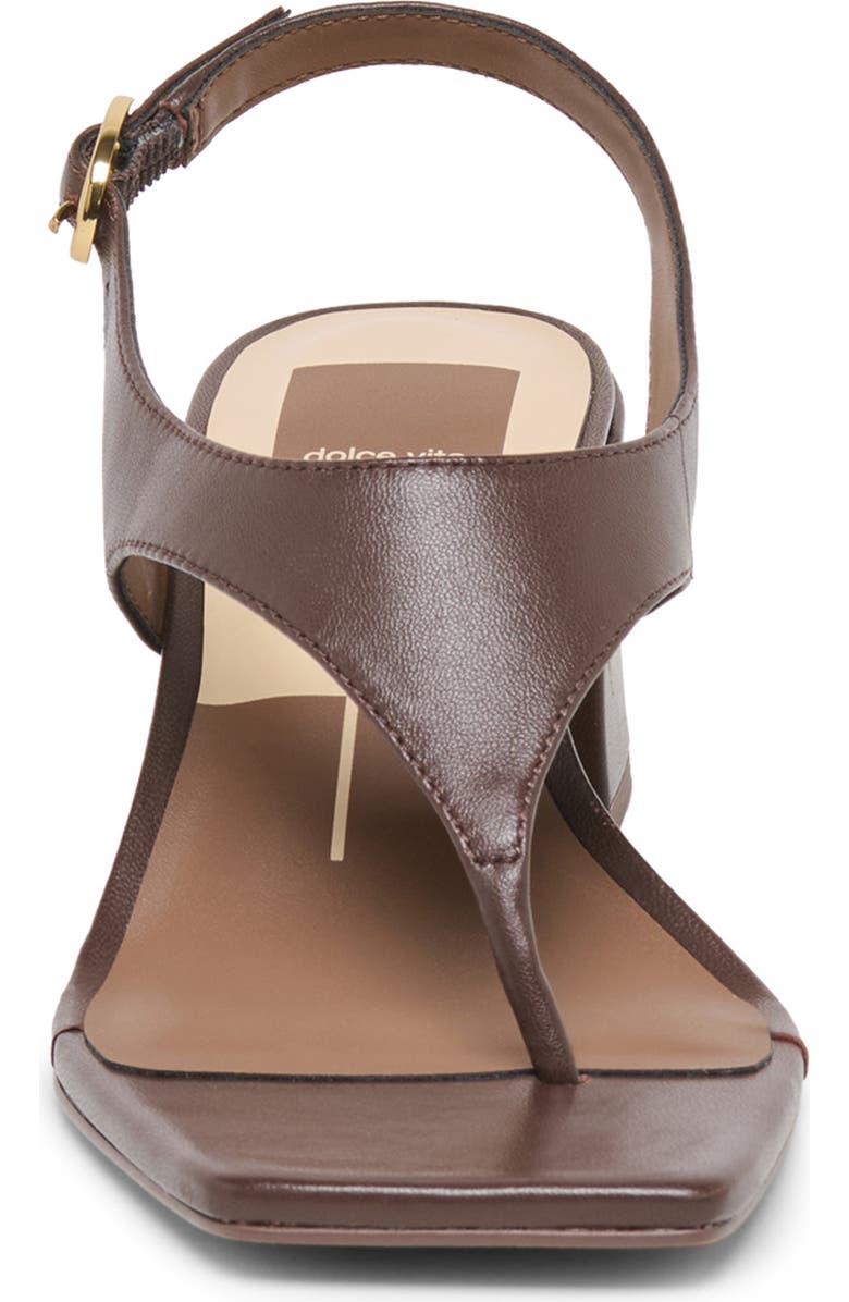 Dolce Vita Yves Block Heel Sandal, Alternate, color, Dark Chocolate Leather