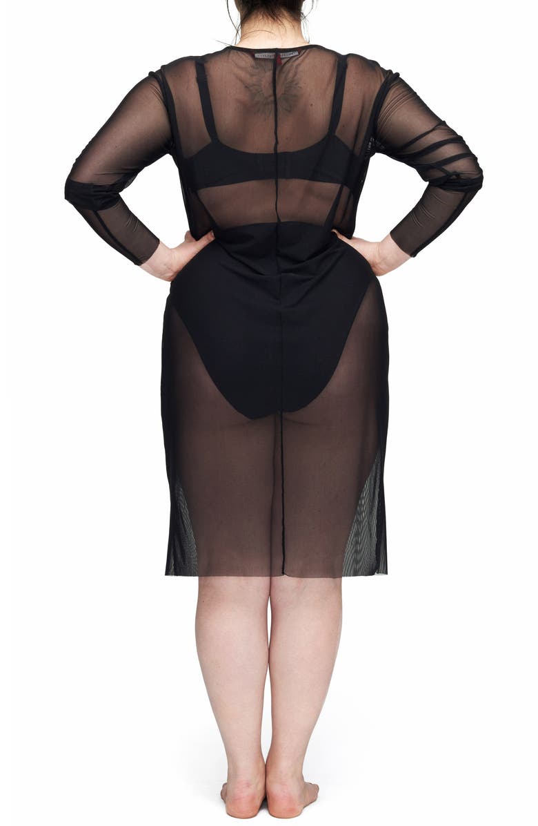 Universal Standard Thames Fog Sheer Dress, Alternate, color, 