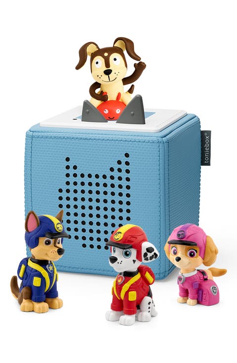 Blue Toniebox & PAW Patrol® 3-Pack Jungle Pups Tonie Audio Character Bundle