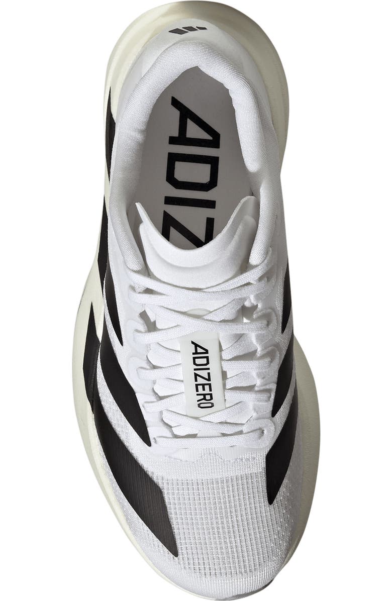adidas Kids' Adizero Evo SL Running Shoe, Alternate, color, White/ Core Black/ Grey