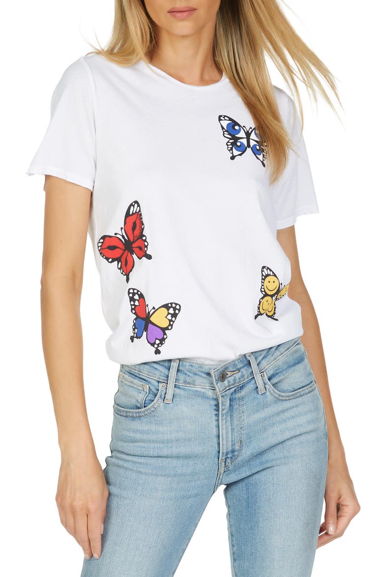Croft Butterfly Top, Alternate, color, White