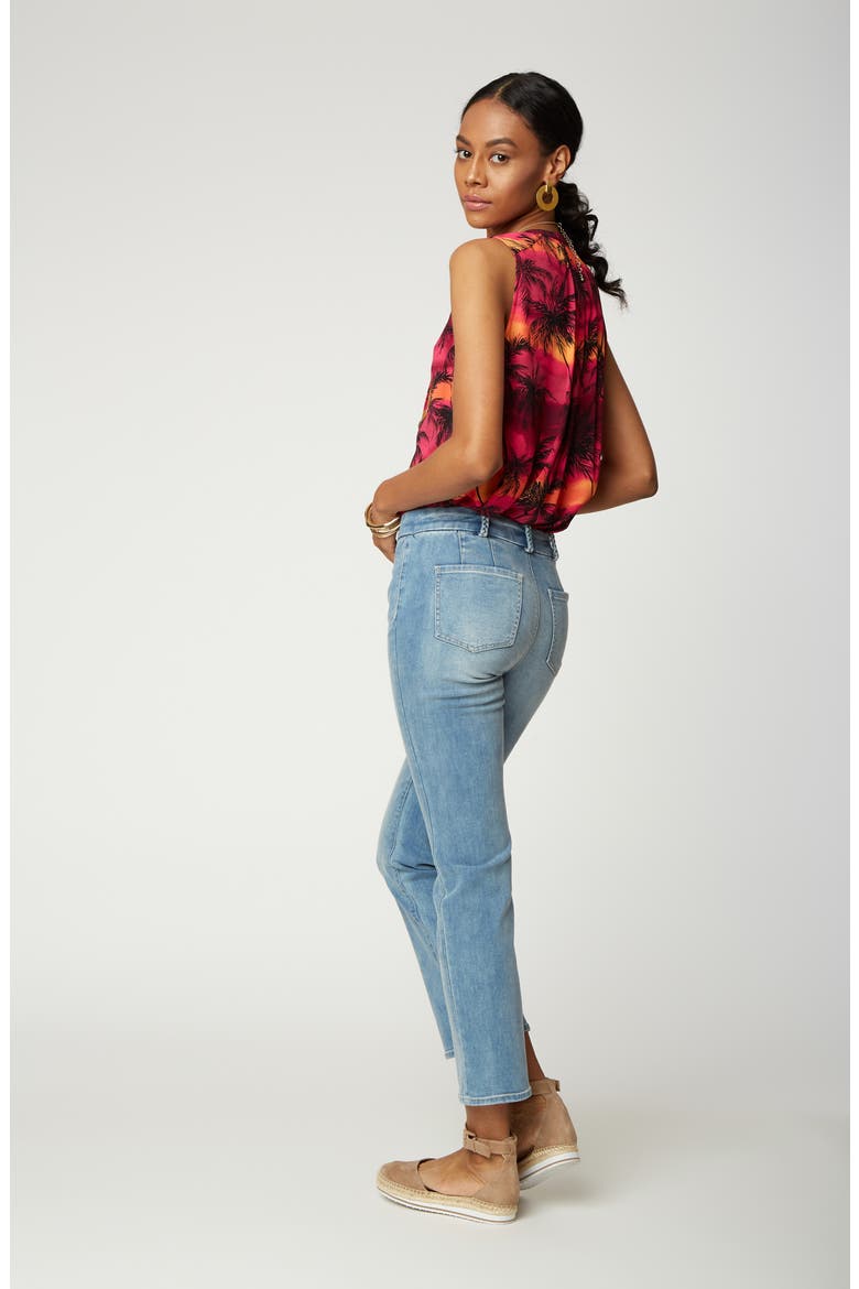 Marilyn Braided Belt Loop Jeans, Alternate, color, CLEAN COHEED