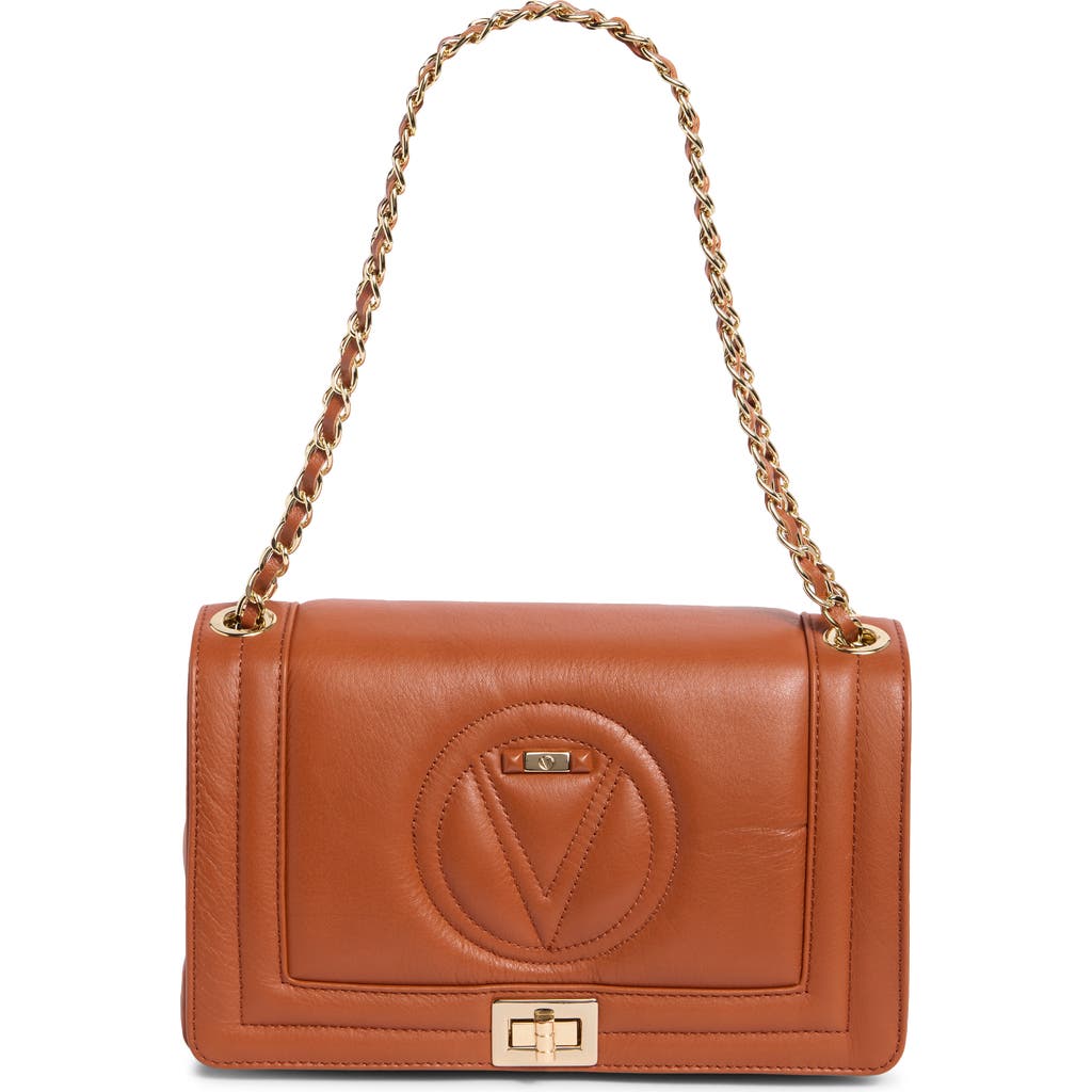 Valentino By Mario Valentino Alice Signature Shoulder Bag In Brown