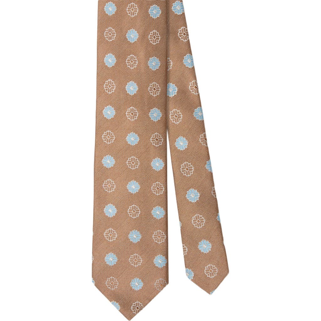 Robert Talbott Robert Blue Flower Jacquard Best Of Class Necktie In Multi