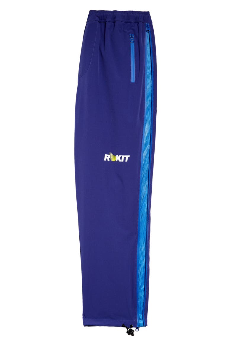 Sniper Logo Side Zip Track Pants, Alternate, color, ROYAL BLUE