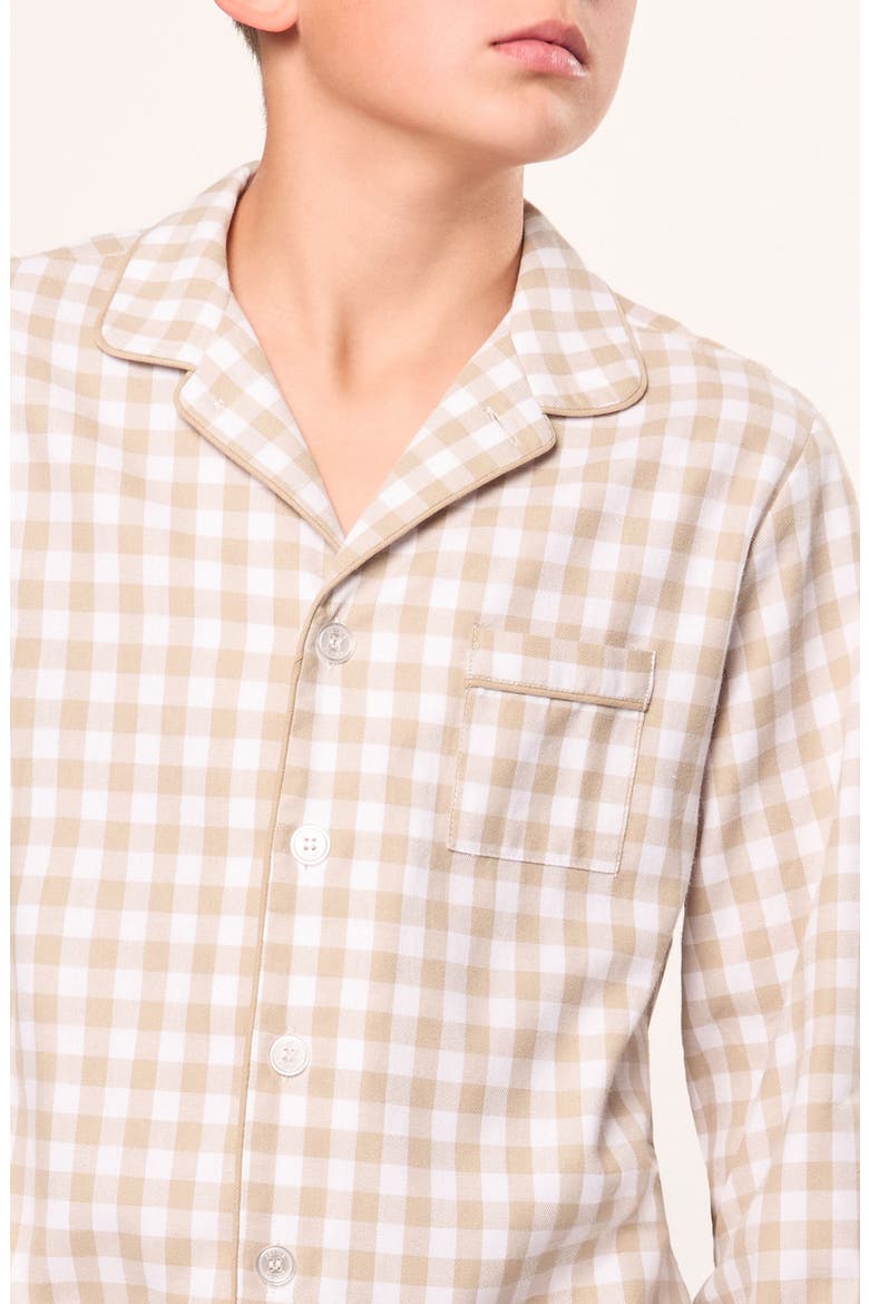 Kids' Twill Pajamas, Alternate, color, BEIGE