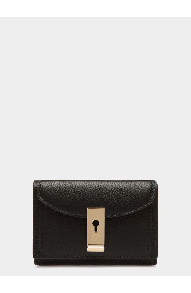 Bally Lock Me Wallet In Leather, Main, color, Black