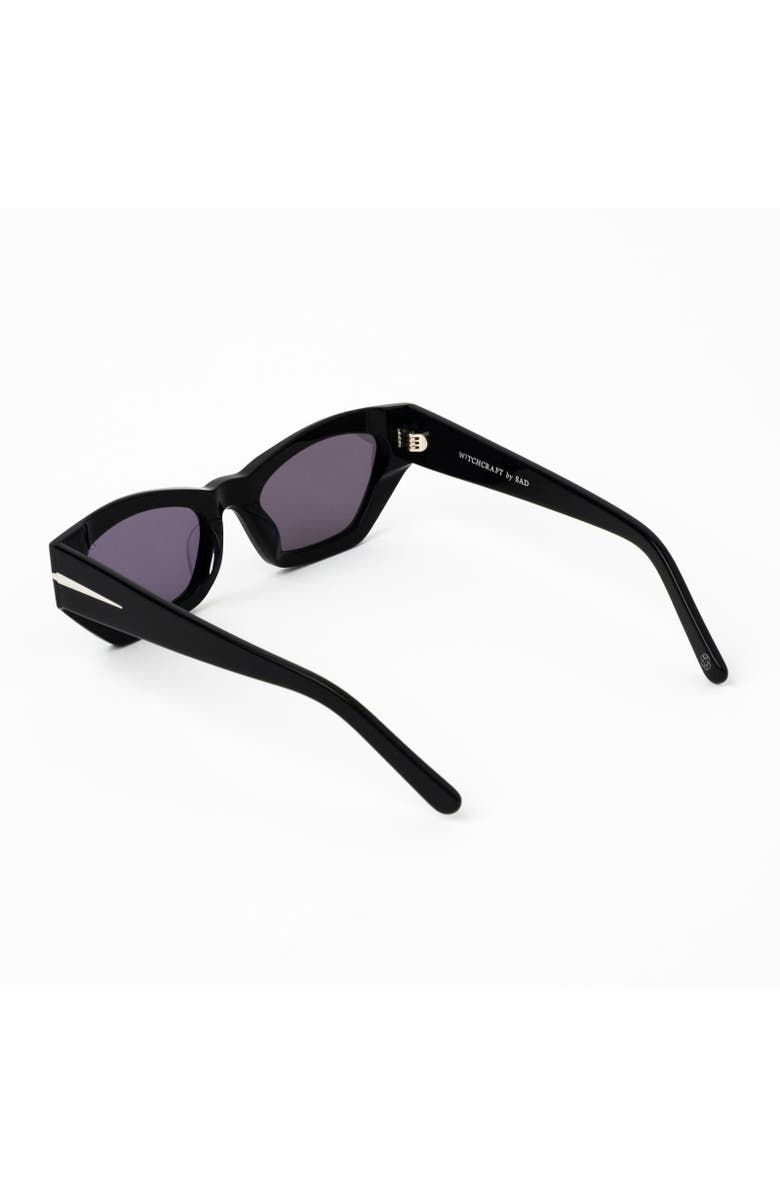 Sad Eyewear Witchcraft Sunglasses, Alternate, color, Gloss Black