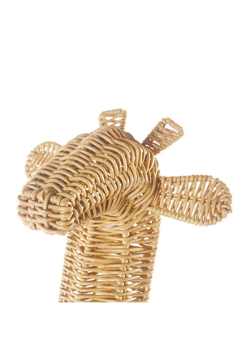 Giraffe Washable Wicker Floor Basket, Alternate, color, Brown