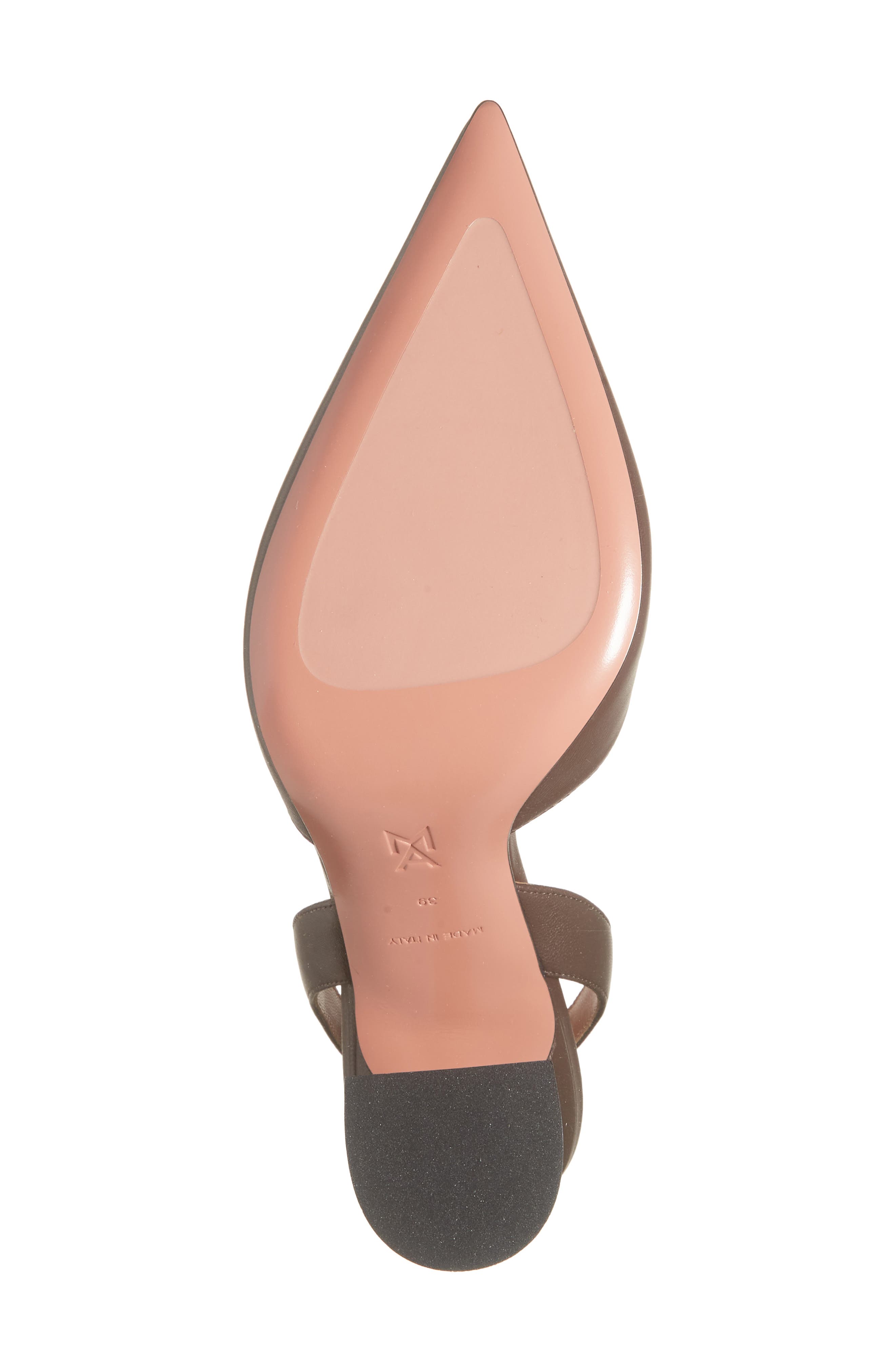 Amina Muaddi Holli Slingback Pump, Alternate, color, Coffee Nappa