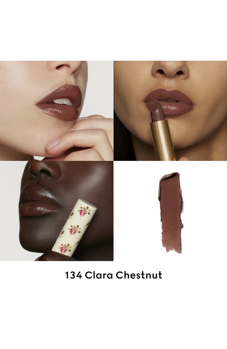 Gucci Rouge À Lèvres Voile Lipstick, Alternate, color, Clara Chestnut