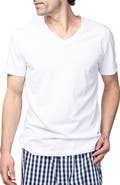 Petite Plume Pima Cotton V-Neck Top