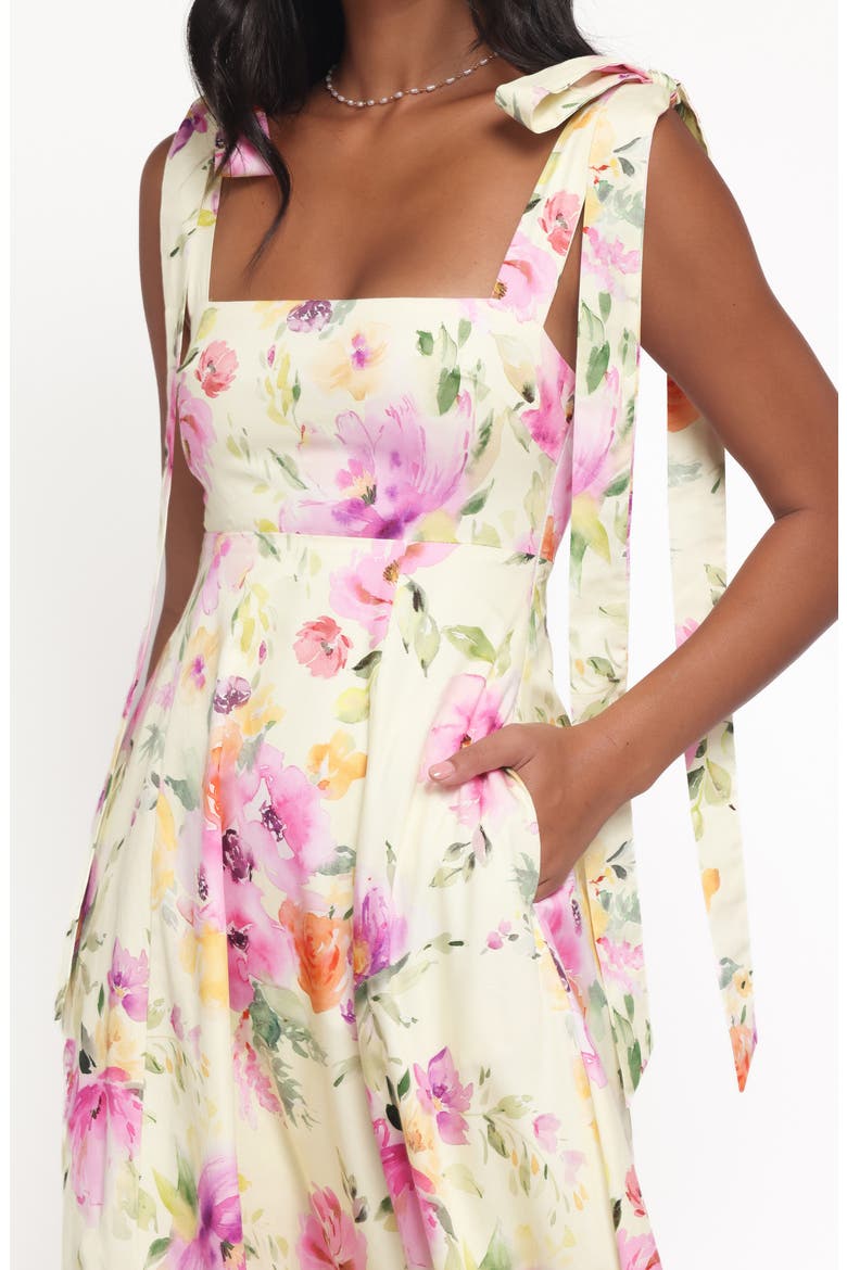 Ellody Floral Maxi Dress, Alternate, color, YELLOW PETUNIA