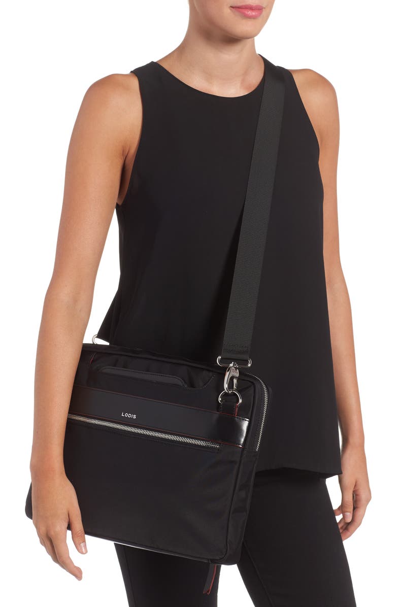 LODIS Los Angeles Kate Under Lock & Key Cora Laptop Crossbody Bag, Alternate, color,