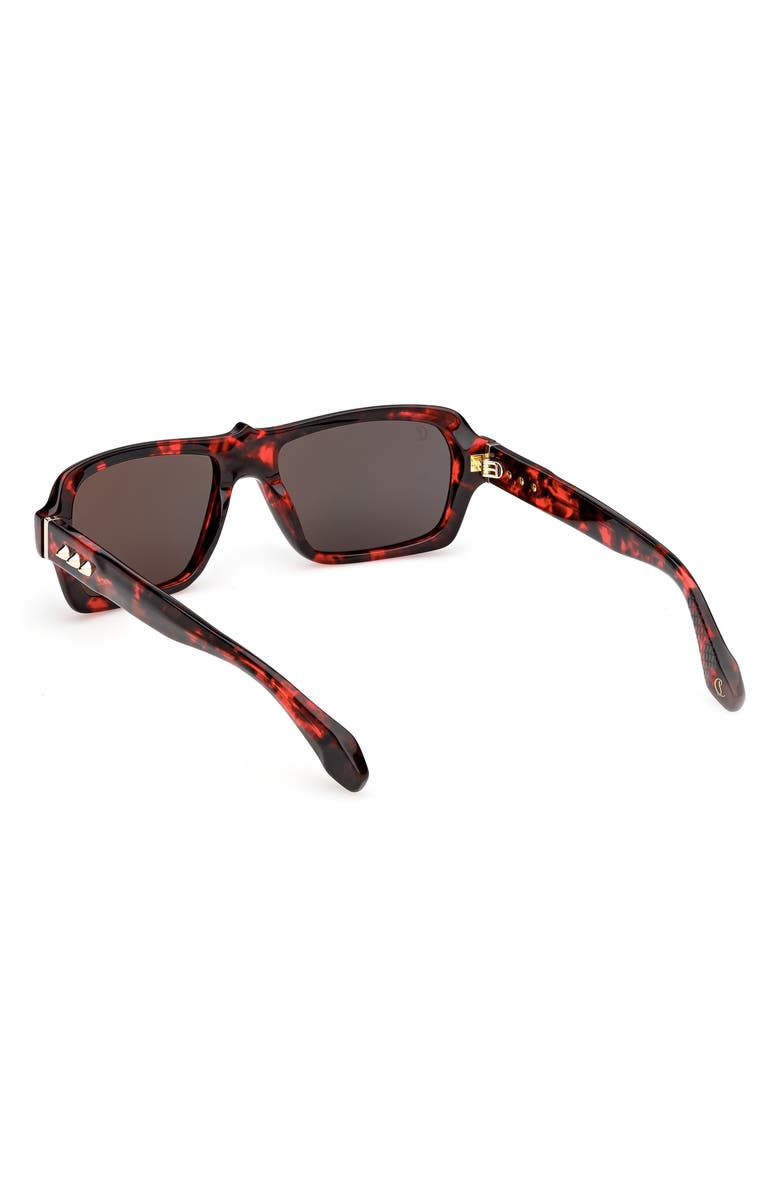 Christian Louboutin 56mm Rectangular Sunglasses, Alternate, color, 