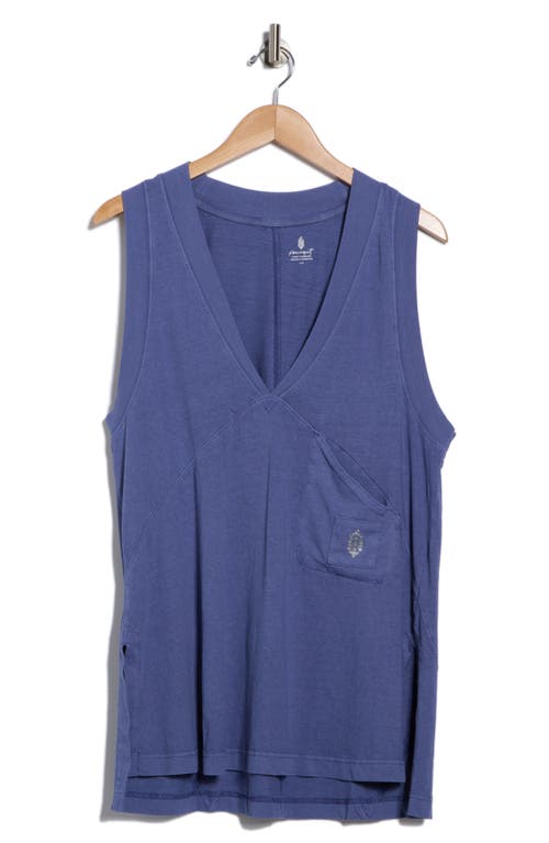 Free People Movement Velocity V-neck Tank Top In Blue